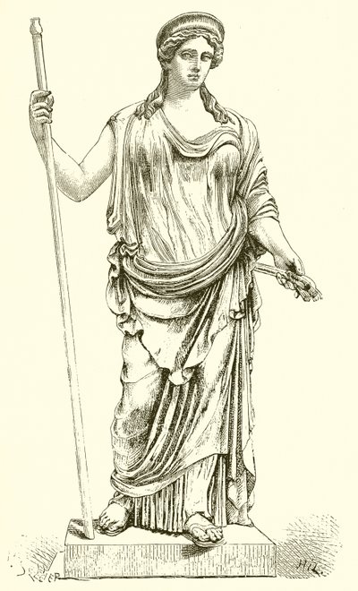 Ceres hittades i Ostia 1856. (Vatikanens museum) av English School