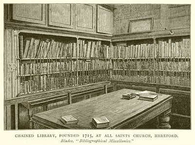 Chained Library, grundat 1715, vid All Saints Church, Hereford av English School