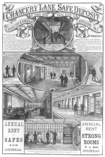 Chancery Lane Safe Deposit, 1886 av English School