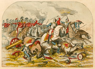 Befäl över kavalleriet vid Waterloo av English School