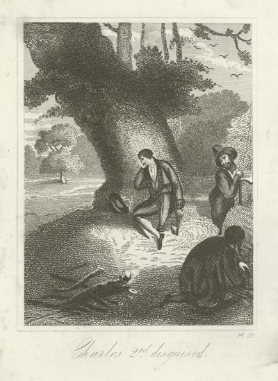 Charles 2:a förklädd av English School