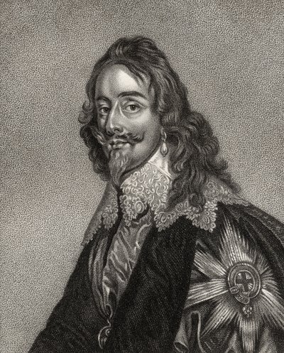 Charles I, graverad av Bocquet, från 