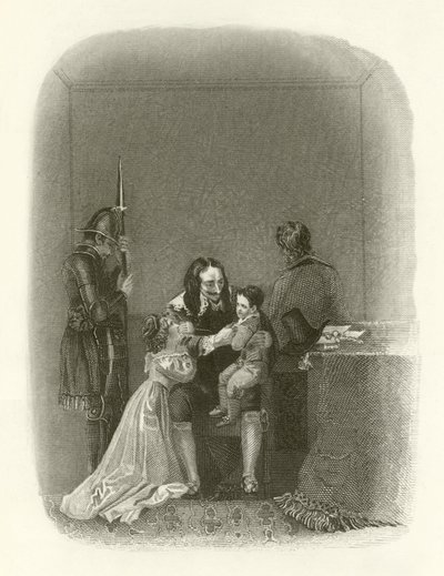 Charles I tar avsked från sina barn av English School