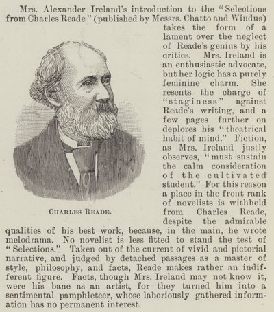 Charles Reade (gravyr) av English School