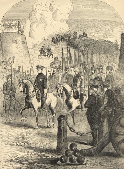 Karl XII av Sverige på väg in i Köpenhamn av English School
