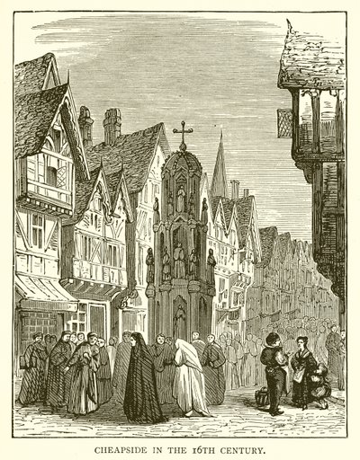 Cheapside på 1500-talet av English School