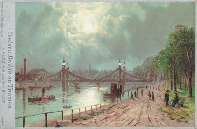 Chelsea Bridge vid Themsen av English School