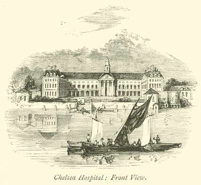 Chelsea Hospital, framifrån av English School