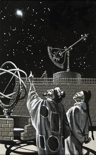 Kinesiska astronomer letar efter ett tecken på himlen av English School