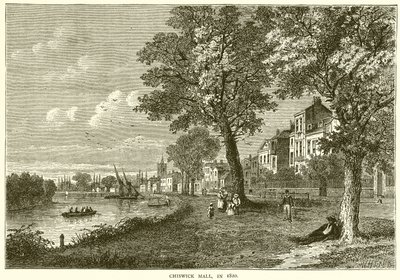 Chiswick Mall, 1820 av English School