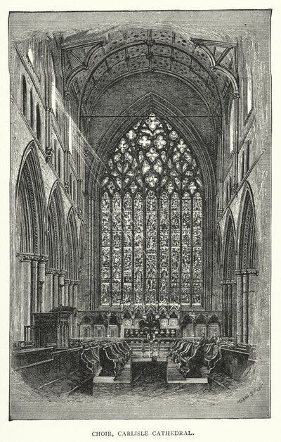 Kör, Carlisle Cathedral (gravyr) av English School