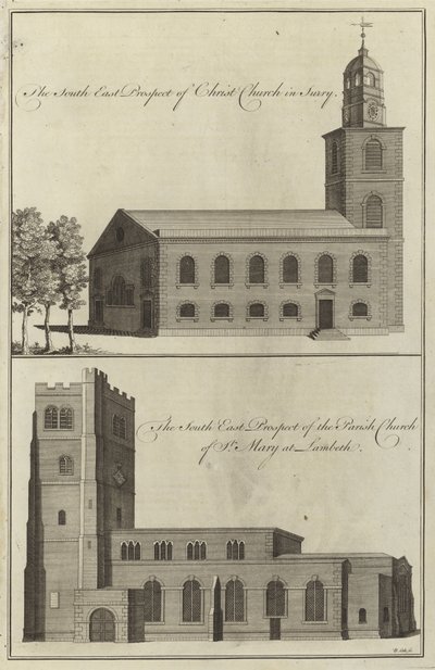 Christ Church, Surrey och Parish Church of St Mary i Lambeth av English School