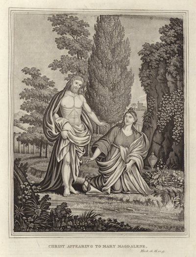 Kristus visar sig för Maria Magdalena av English School