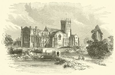 Christchurch Abbey (gravyr) av English School