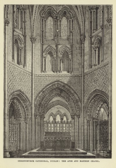 Christchurch Cathedral, Dublin, Apse och Eastern Chapel av English School