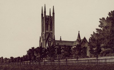 Christchurch, Cheltenham (litografi) av English School