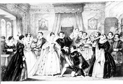 Jul vid drottning Elizabeth I:s hov av English School