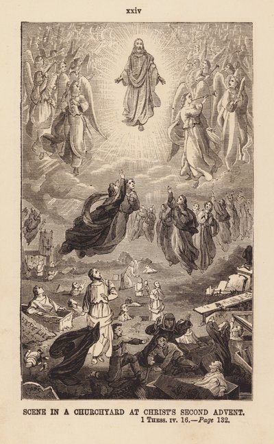 Christi zweites Kommen (Gravur) von English School