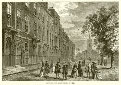 Church Row, Hampstead, 1750 av English School