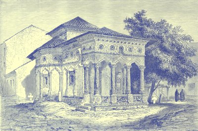 Church at Bucharest, illustration från Illustrated Travels, redigerad av H. W. Bates, publicerad ca 1880 (digitalt förbättrad bild) av English School