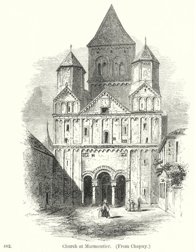 Kyrkan i Marmoutier (gravyr) av English School