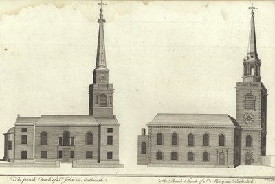 Church of St John, Southwark och Church of St Mary, Rotherhithe av English School