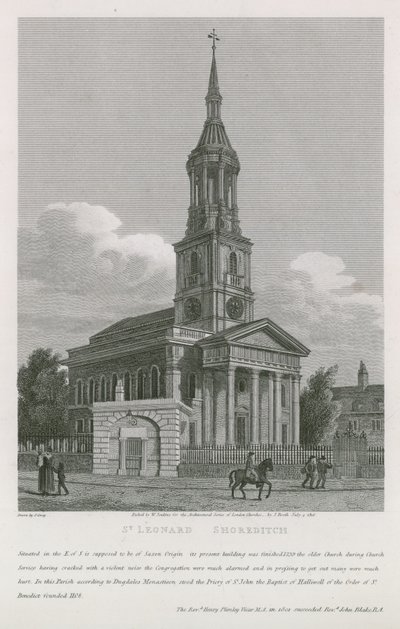 Kyrkan St Leonard, Shoreditch av English School