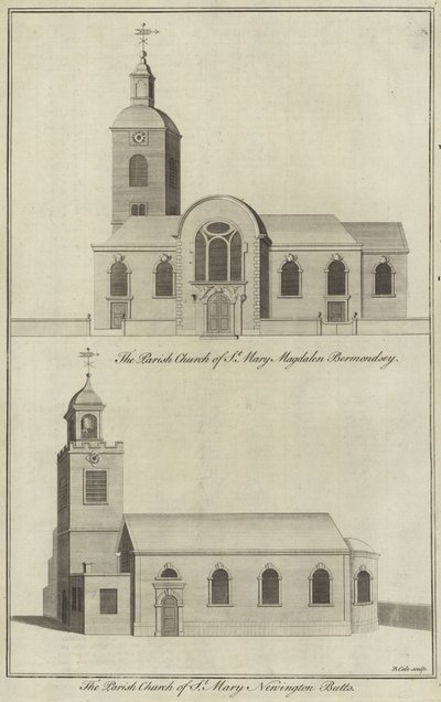 Church of St Mary Magdalen, Bermondsey och Church of St Mary, Newington Butts av English School