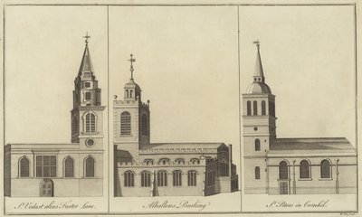Churches of St Vedast, Foster Lane, Allhallows, Barking and St Peter i Cornhill, London av English School
