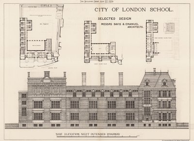 City of London School; sidohöjd av English School