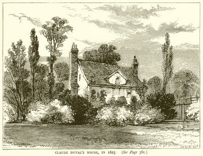 Claude Duvals hus, 1825 av English School