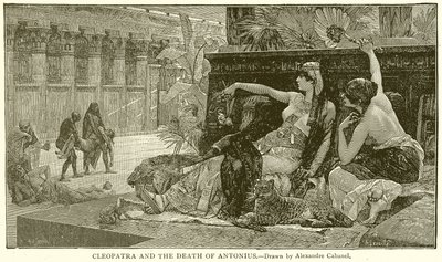 Cleopatra och Antonius död av English School