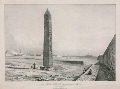 Cleopatras Nadel mit einem Teil von Alexandria, vom Norden aus gesehen von English School