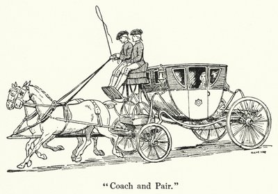 "Coach and Pair" (litho) av English School