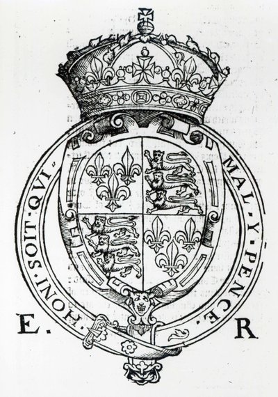 Drottning Elizabeth I:s vapensköld av English School