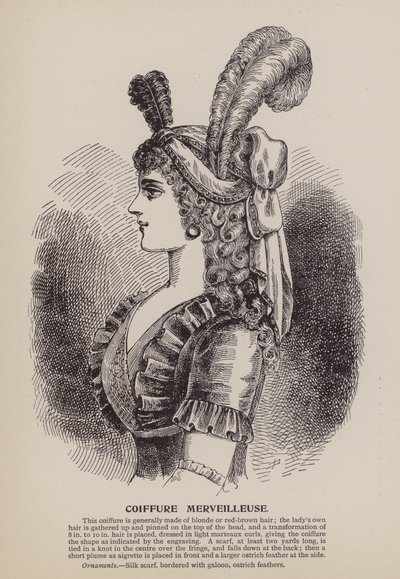 Coiffure Merveilleuse (gravyr) av English School
