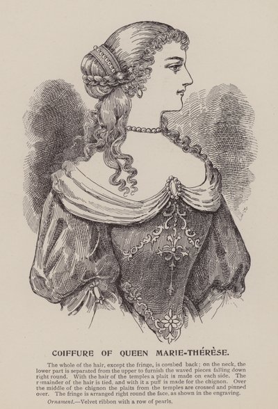 Drottning Marie-Thereses frisyr (gravyr) av English School