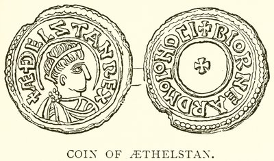 Mynt av Aethelstan av English School