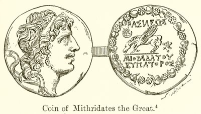 Mynt av Mithridates den store av English School