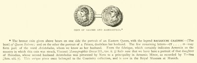 Mynt av Salome och Aristobulus av English School
