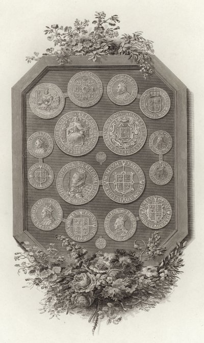 Mynt av drottning Elizabeth I av English School