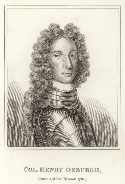 Överste Henry Oxburgh, avrättad för förräderi, 1716 av English School