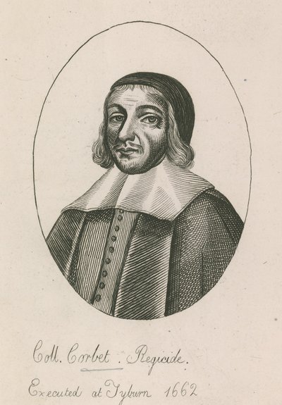 Coll Corbet, Regicide, avrättad i Tyburn, 1662 av English School