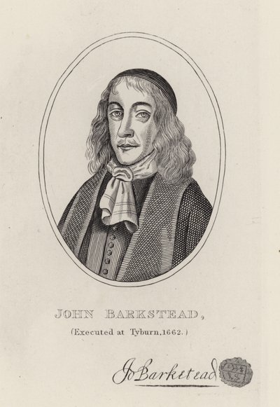 Överste John Barkstead (gravyr) av English School