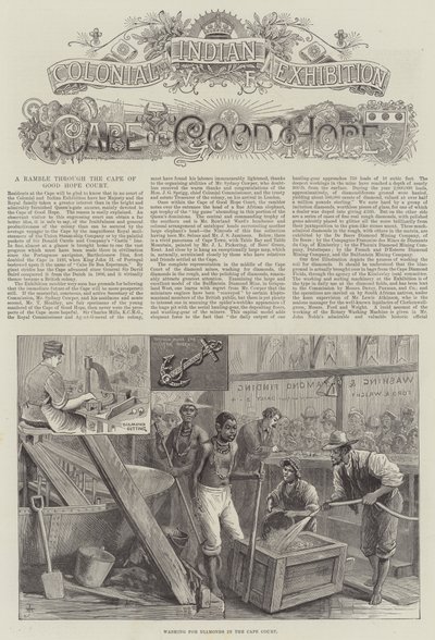 Kolonial- och indianutställning, Godahoppsudden (gravyr) av English School
