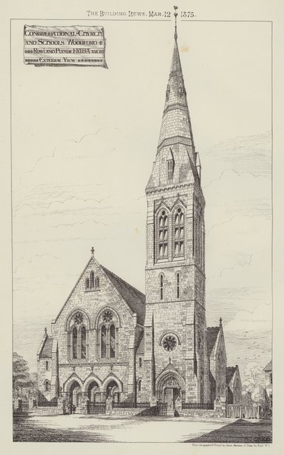 Congregational Church and Schools, Woodford (gravyr) av English School