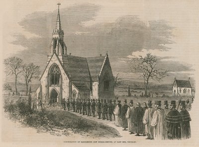 Invigning av Marylebone nya gravfält av English School