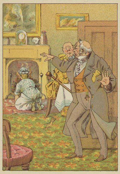 Konsternation (färgad gravyr) av English School