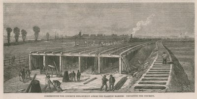 Bygger betongvallen över Plaistow-myrarna av English School