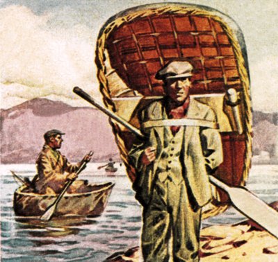 Coracles i Wales av English School